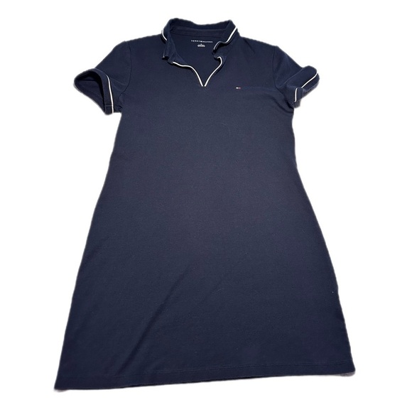 Tommy Hilfiger Regular Fit Stretch Cotton Polo Dress navy medium - Picture 3 of 12